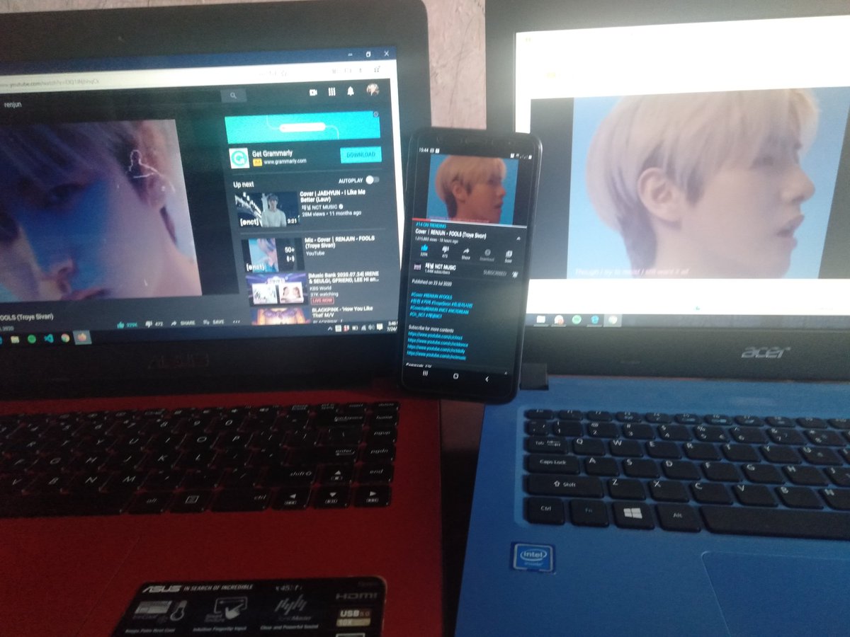 lavieenoren's tweet photo. a behind the scene of today lol 2 laptops and 2 phones, my sister's and mine ♡
HAPPY ONE MILLION VIEWS, RENJUN! ♡
#FOOLSCOVERONEMILLION #RENJUN #런쥔 #FOOLS #FOOLSCOVER @NCTsmtown_DREAM https://t.co/R6ezL9ypIK