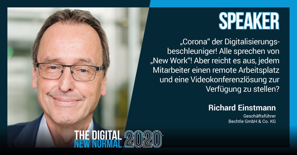 CyberForum's tweet photo. #digitalnewnormal | Speakervorstellung:
Richard Einstmann 🔊
Der Geschäftsführer von @bechtle_ag stellt anhand von Praxisbeispielen für „remote Arbeit“ dar, was für eine erfolgreiche #Digitalisierung notwendig ist.
Jetzt anmelden & Impulse mitnehmen!
🎫 https://t.co/nmrcAAz8iY https://t.co/qpnQdshttc