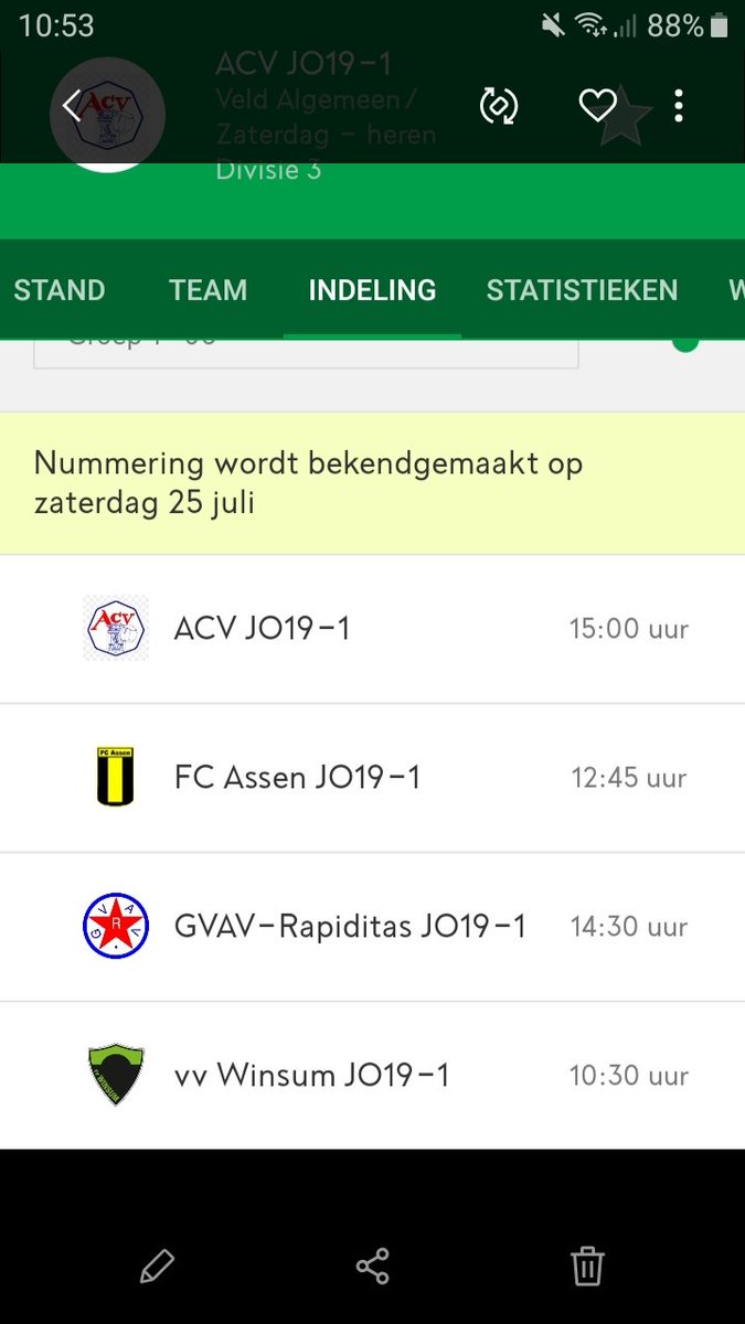 Bekerindeling bekend, mooie stadsderby tegen FC Assen.