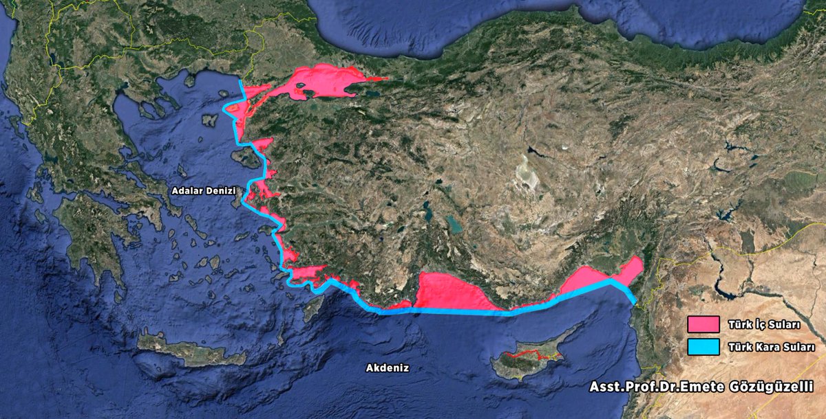 Tarih ve Politika on Twitter: "2012'de çizilen Sevilla Haritası, 'Mavi  Vatan' sınırlarını tartışır hale getirmek için yapılmış bir çalışmaydı.  Şimdi Libya ile Türkiye'nin yapmış olduğu deniz yetki alanı anlaşması, Sevilla  Haritası'nı kökünden