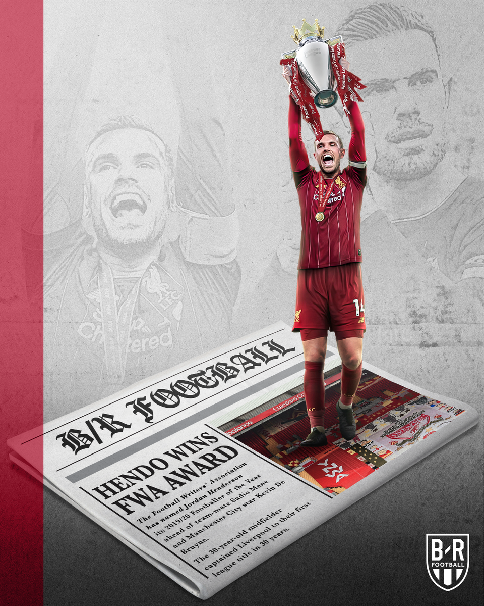 brfootball's tweet photo. OFFICIAL: @JHenderson has been named the Football Writers' Association Player of the Year 🗞️ https://t.co/KdcHrt1M1b