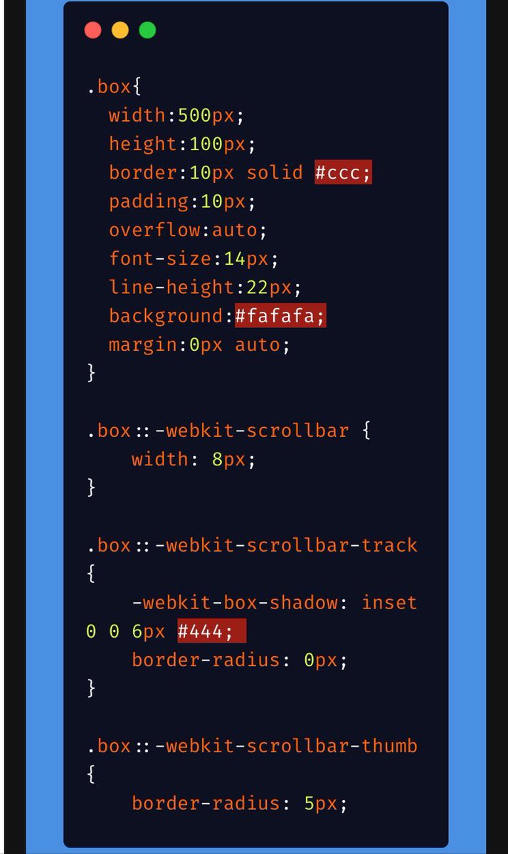 FrontendMaestro's tweet photo. Tips: CSS

Custom Scrollbar with CSS

#100DaysOfCode #CodeNewbie #CSS #CSS2019 #css3 #DEVCommunity #css #freeCodeCamp .@argyleink 

https://t.co/uqMaLKVNsg https://t.co/MTeffkQNHb