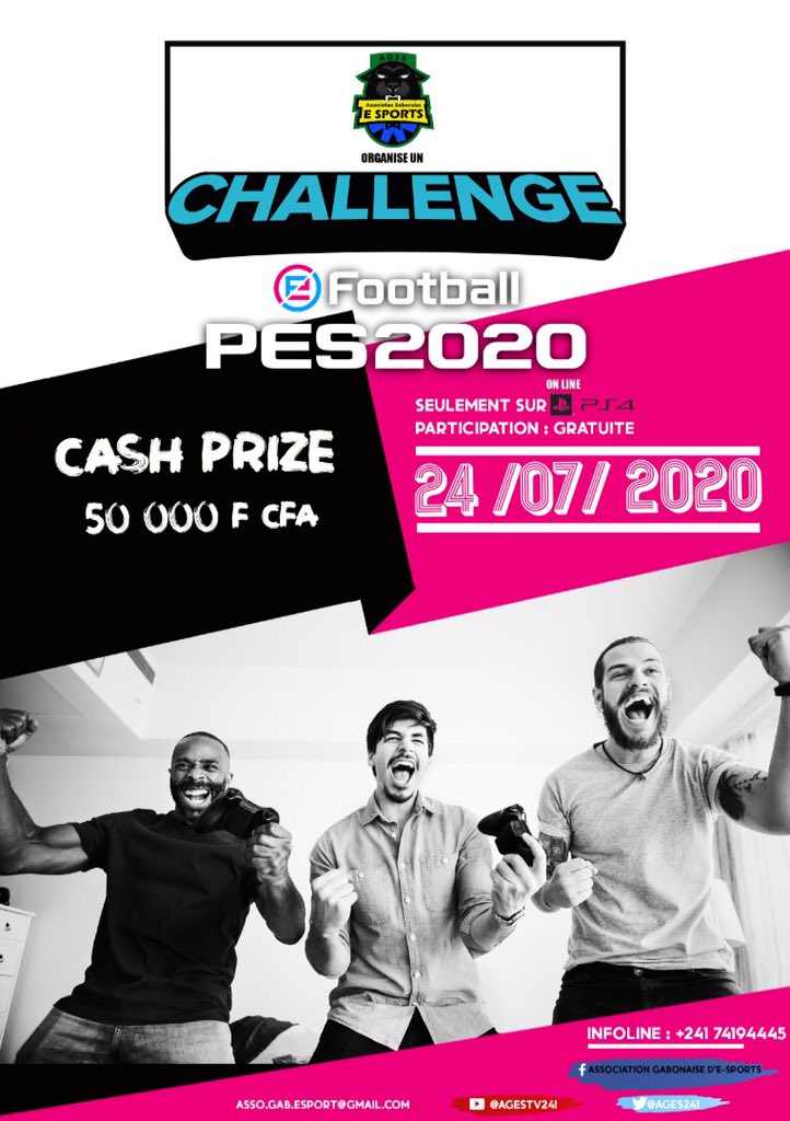ages241's tweet photo. Aujourd’hui débute notre challenge PES20 en ligne. https://t.co/zoufTbLLJ5
