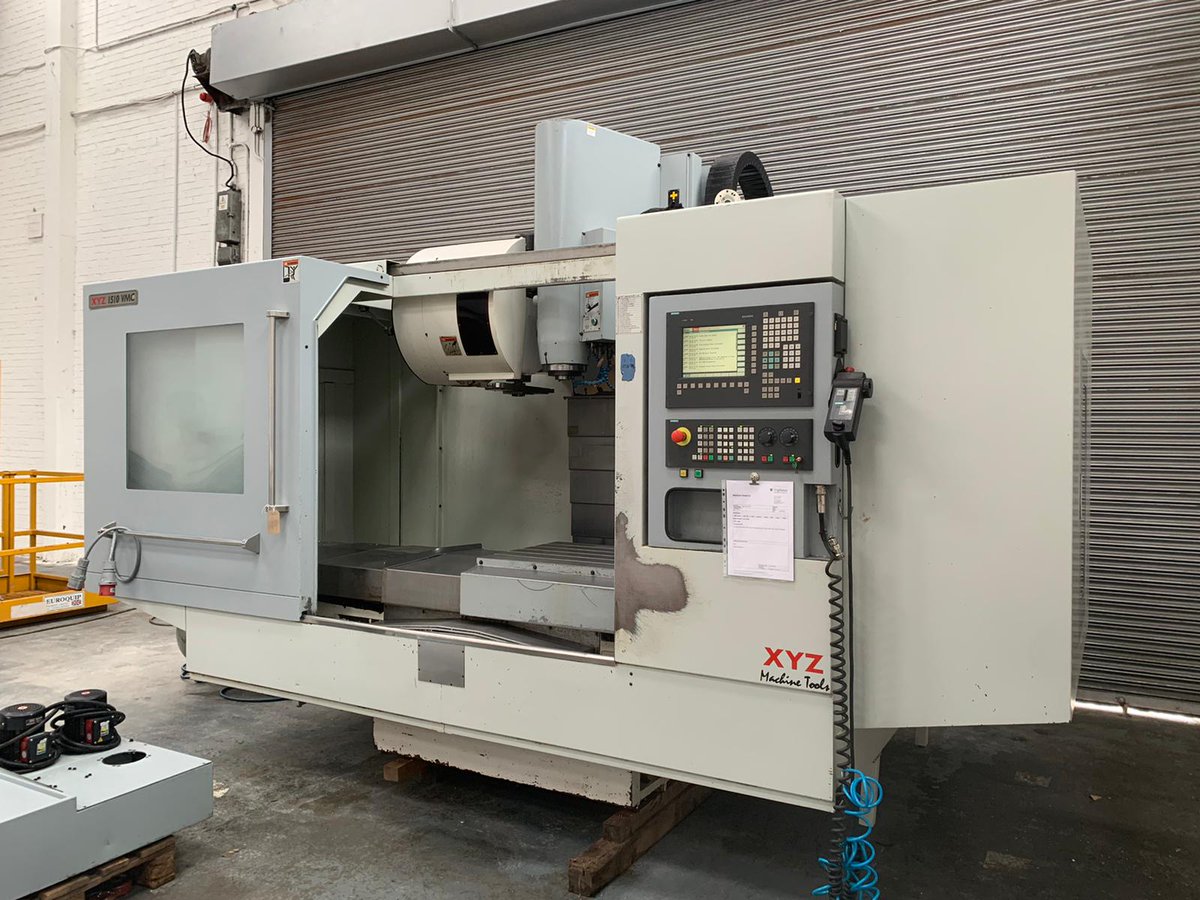 TayMacLtd's tweet photo. For Sale - XYZ VMC 1510, Year 2008, Siemens 810D control with Shop Mill, Table Size 1600 x 600mm, X Travel 1500mm, Y Travel 600mm, Z Travel 600mm, BT 40 Spindle, Speeds up to 8000 RPM.

Please contact: barry@taysidemachinery.co.uk if interested. https://t.co/GrIYahjdCo