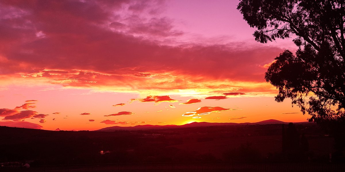A beautiful sunset from the top of the farm.
#SlaleyStellenbosch #SlaleyFarm