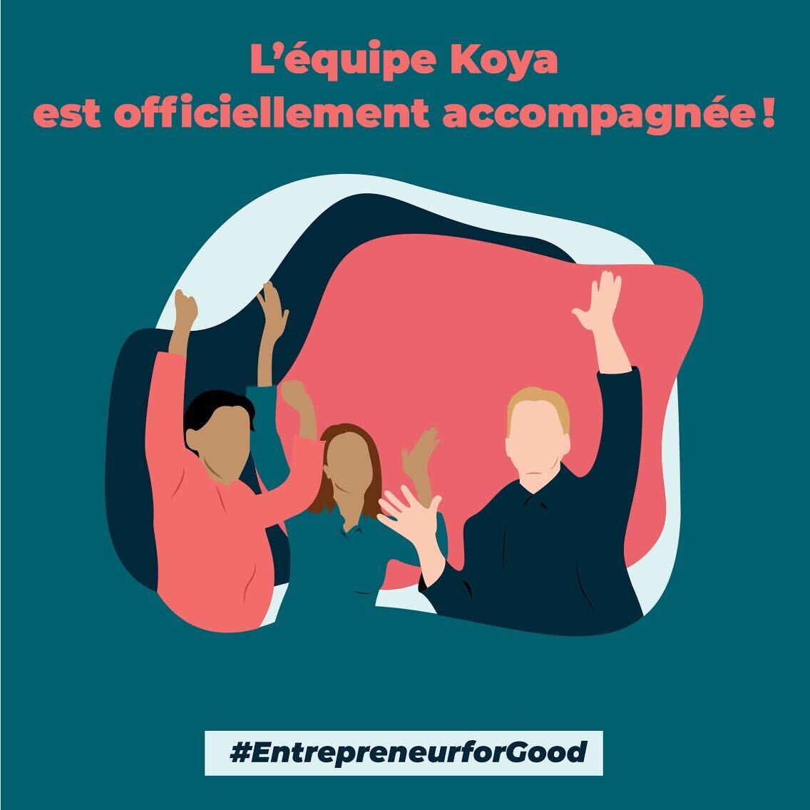 team_koya's tweet photo. Très bonne nouvelle ! 
C’est avec plaisir que nous vous annonçons que nous sommes sélectionnés pour rejoindre #EntrepreneurforGood, le programme d’accompagnement de @LiveforGood ! 🎉 https://t.co/qM6YwNVkJ4