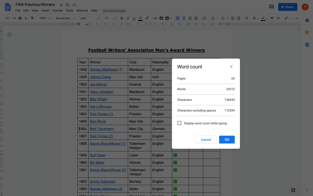 A thread on the  @theofficialfwa Footballer of the Year award. I am currently 24,000 words & counting into a history of the award including quotes from all previous winners bar two. These opinions are my own and not anything to do with the Footballer Writers' Association  #FOTY20