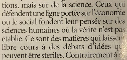 Bon, on enchaîne avec un gifle gratuite envers les SHS...(Et ne croyez pas, en physique aussi, on sait faire des débats stériles... Si on cherche le meilleur de deux modèles, sans avoir assez de données pour le faire rigoureusement, par exemple...)
