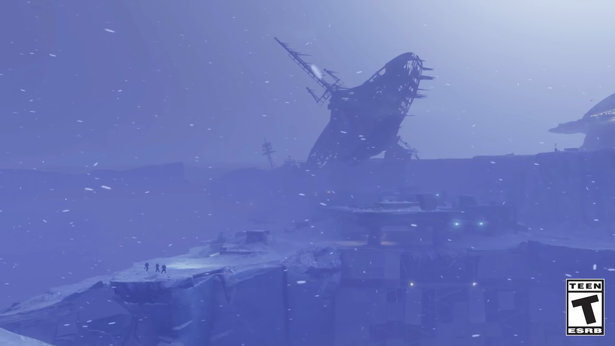 The trailer opens with a shot of a run down facility. First thing is this thing is HUGE!Before the Collapse humanity had a colony on Europa which is what we are seeing here. Clovis Bray also had some dealings with Europa. Something so big Bray himself showed up!