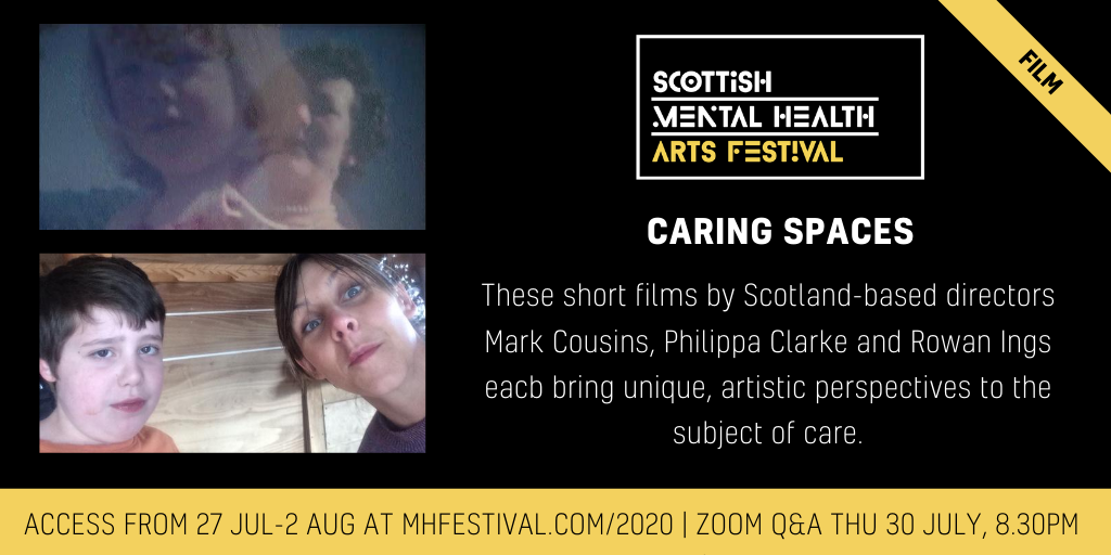 MH_arts's tweet photo. Next week is our final online film programme, featuring three shorts by Scotland-based directors @markcousinsfilm, Rowan Ings (@HopscotchUK) &amp; @philoclark exploring different ways that we care for each other: https://t.co/Tv4RLa9cyD https://t.co/k22Qh8mMBz