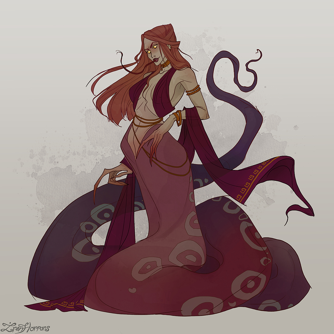 「Lamia, an ancient halfsnake demonic creature originating fr」Iren