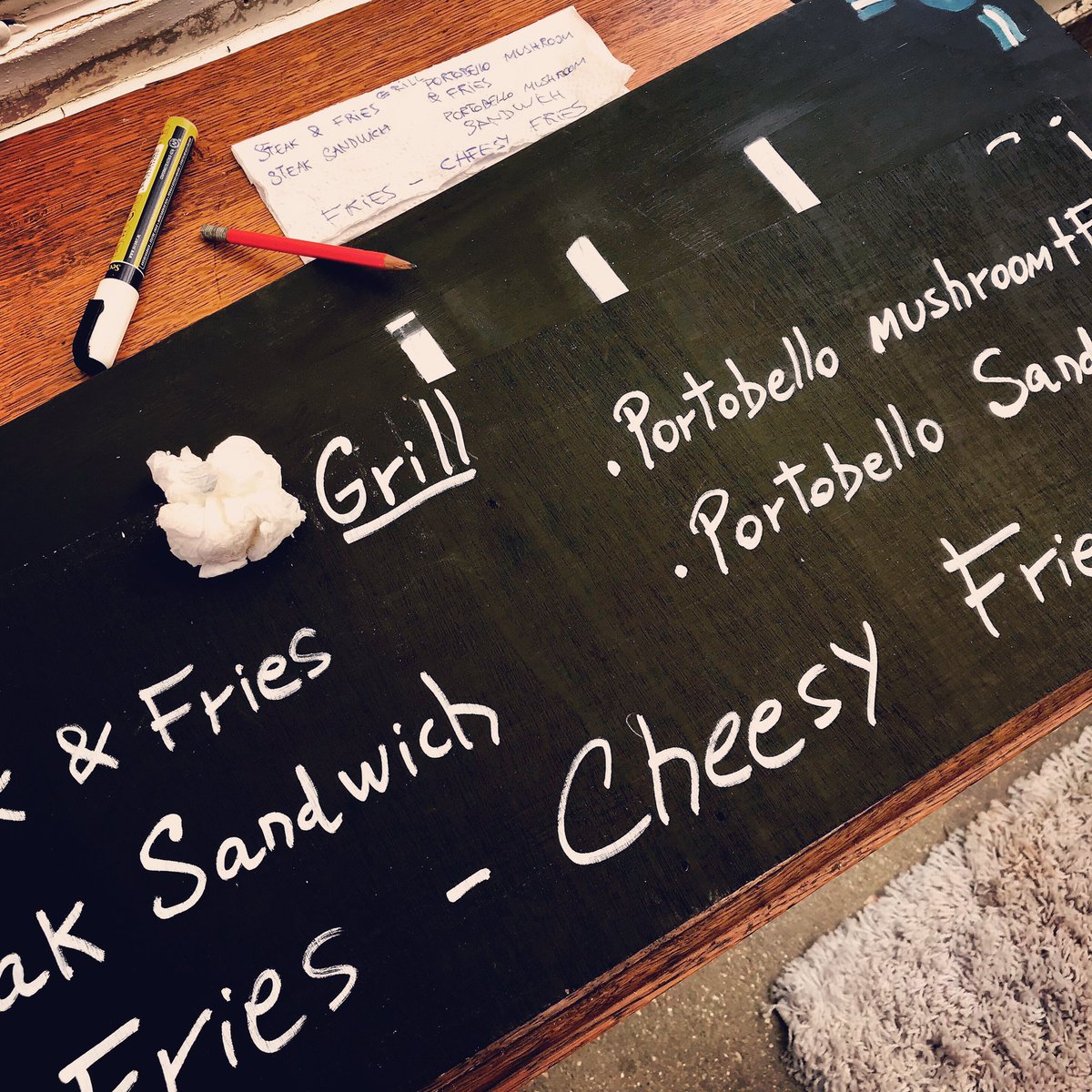 Painting new signs... From now on every Wednesday &amp; Sunday at Eastbourne Borough Market