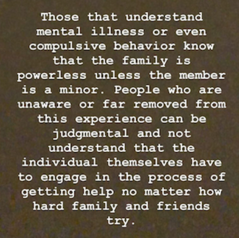 I think this part is important for the world to know about this illness. The kicker on top of what Kim says here is that Bipolar Disorder cannot be cured. Sufferers and those around them must work together - constantly. It can be managed, but it isn't easy.