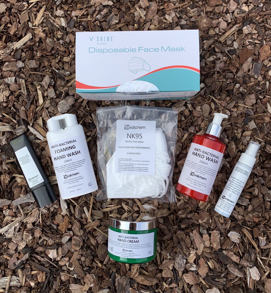 MedichemL's tweet photo. Our anti bacterial products are kind on your skin, smell fab and most importantly are effective at killing bacteria and removing surface dirt. https://t.co/BMGsYRh5Rc