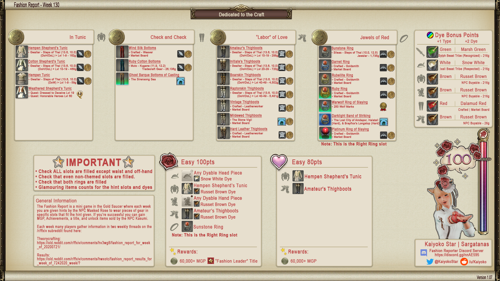 Kaiyoko On Twitter Fashion Report Week 130 Full Details Ffxiv Ff14 ãƒ•ã‚¡ãƒƒã‚·ãƒ§ãƒ³ãƒã‚§ãƒƒã‚¯ Https T Co Vlrmikhds2 Twitter