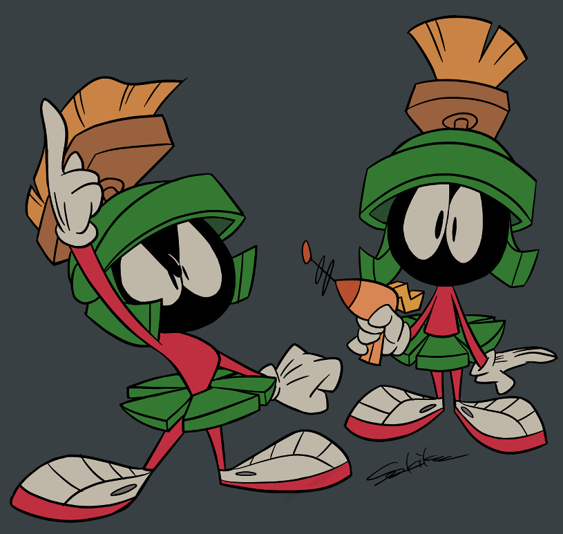 「Marvin the Martian 」|Sakiko🐌のイラスト