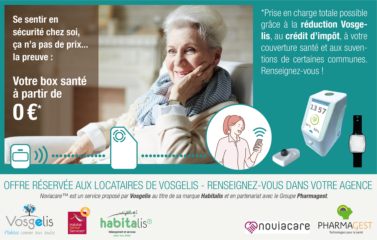 vosgelis's tweet photo. Rester chez soi le plus longtemps possible avec une "box santé" à moindre coût : c'est l'un des services de notre marque #Habitalis en partenariat avec @Pharmagest. Plus d'infos sur https://t.co/21l7MxUI4G
#seniors https://t.co/IFWvMmAWKp