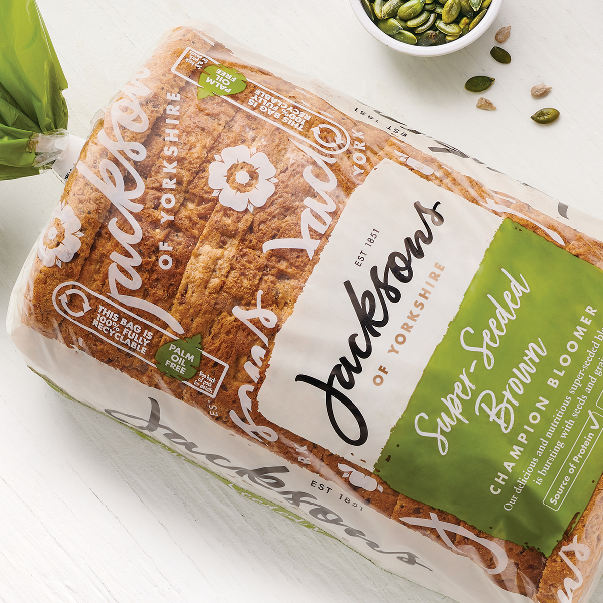 JacksonsBread's tweet photo. Our Super-Seeded Brown Bloomer is now available in Booths stores! Have you tried it yet?
Pick up a pack at your nearest @BoothsCountry or Waitrose.
#JacksonsBread #Booths #Waitrose #Seeds #Grains #SoyaFree #PalmFree #SourceofProtein #Protein #HighFibre #Fibre https://t.co/7M5nUFjEdA