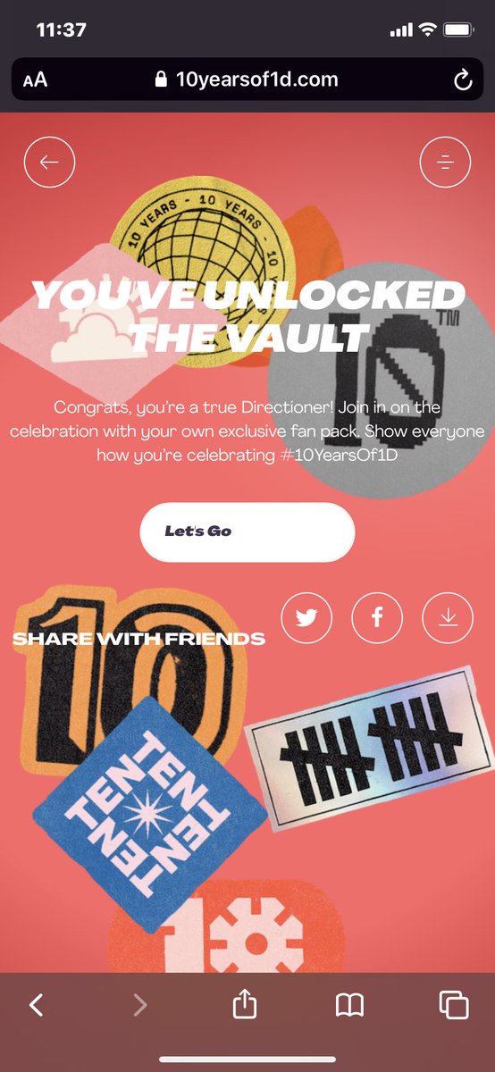 SelenaConcas1's tweet photo. En allant à la toute fin du site, voilà ce que j’ai vu, en cliquant sur le « let’s go »🤡
#10YearsOfOneDiretion #10YearsOf1D #DIRECTIONERSBREAKTHINTERNET https://t.co/72HOBmmXHv
