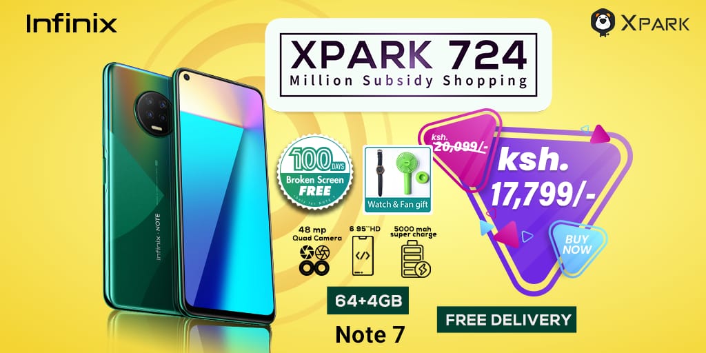 Dreymwangi's tweet photo. Infinix NOTE 7 comes in three versions
Note 7 128 GB
Note 7 64 GB
And note 7 lite which is also 64 GB
#NoteTheNight https://t.co/PHWx3XmOo2