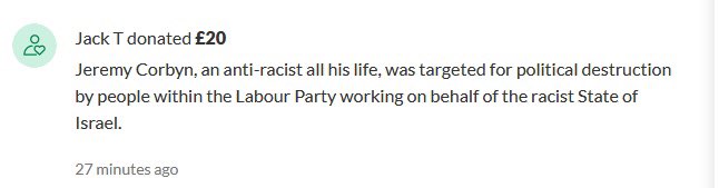 Donate NOW to  #JeremysLegalFund and like these enlightened people, you too can put Mossad, the racist ideology that is Zionism and Israeli agents inside  @UKLabour back in their box. Join the war against the  #JewsErmZionists and give generously.