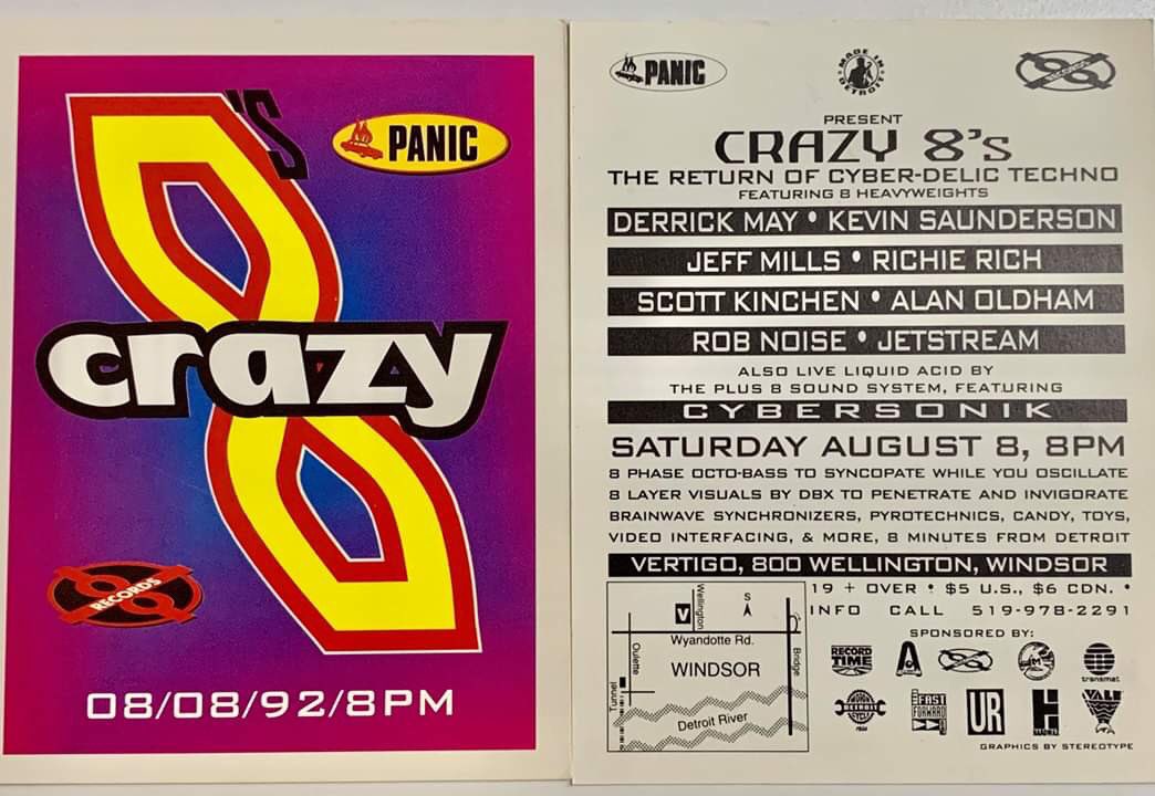 alan_oldham's tweet photo. The first rave I ever played under my own name. Look at that line-up, then check the admission price! @plus8records #flashbackfriday #detroittechno https://t.co/tnavq9Uuxv