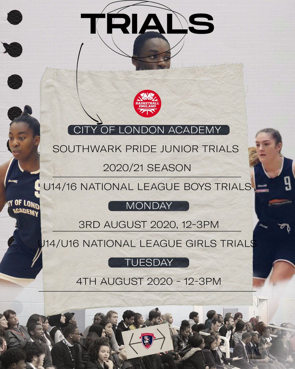 🚨National League Trials🚨
We are happy to be hosting trials for our U14/U16 Boys and Girls teams for the 2020/21 season on Aug 3rd/4th. Sign up here whilst places are still available:  docs.google.com/forms/d/e/1FAI…