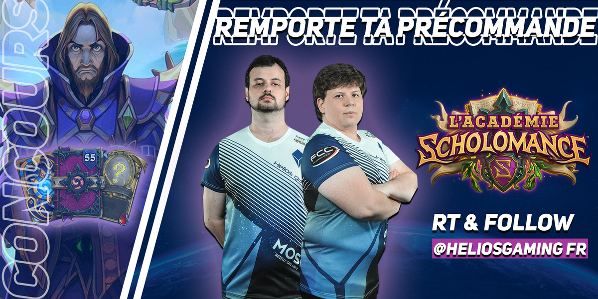 HeliosGamingFR's tweet image. 🚨 #CONCOURS 🚨

Remporte ta précommande pour la nouvelle extension #Scholomance !

Composée de :
👉 55 packs (5 golds packs)
👉 Une Légendaire Dorée
👉 Dos de carte Kel'Thuzad

RT &amp;amp; Follow @HeliosGamingFR
T.A.S. : 01.08