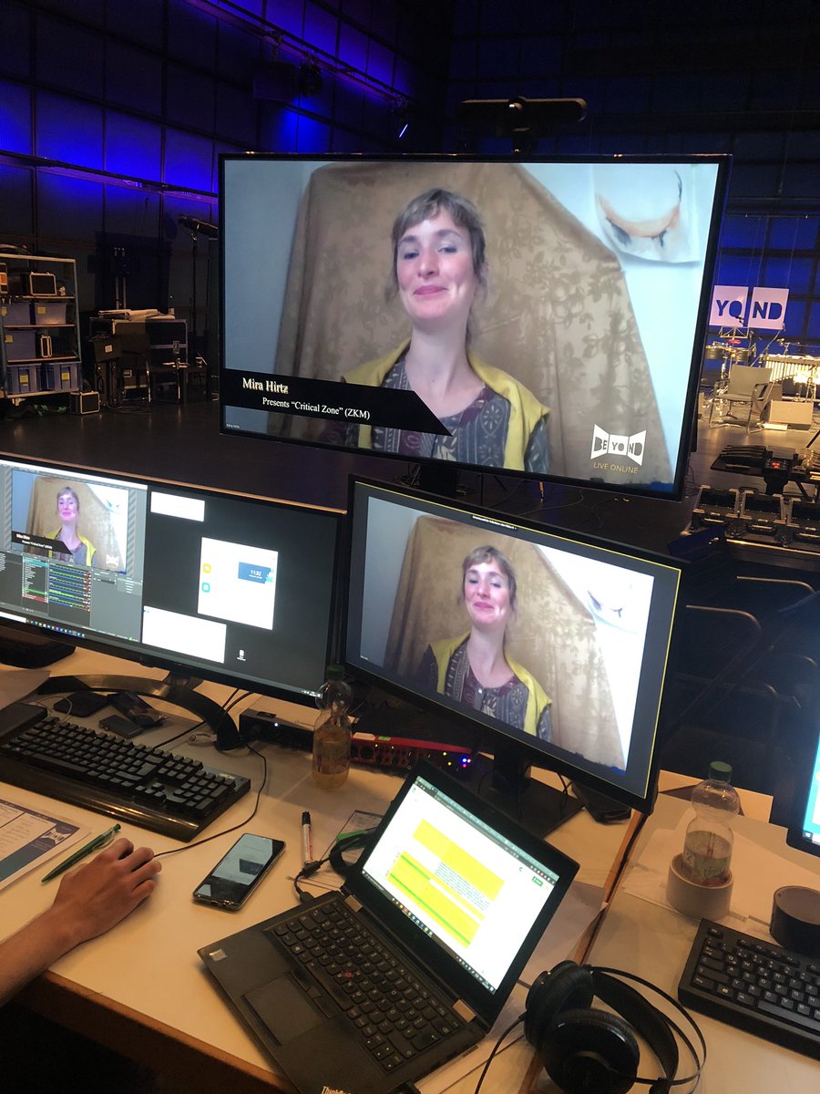 We are sending live a Virtual Tour through the critical zone online Plattform of @zkmkarlsruhe thank very much! U can see it live at beyond-Filmfestival.com #zkm #Karlsruhe #art