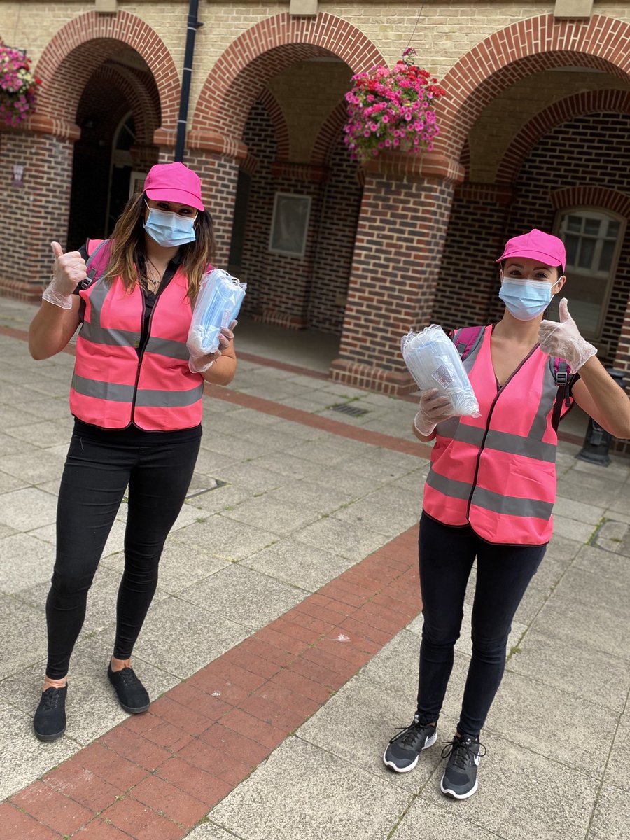 Look out for Faye and Sarah in the town centre - giving our free fave masks for anyone visitors that need them #staysafe