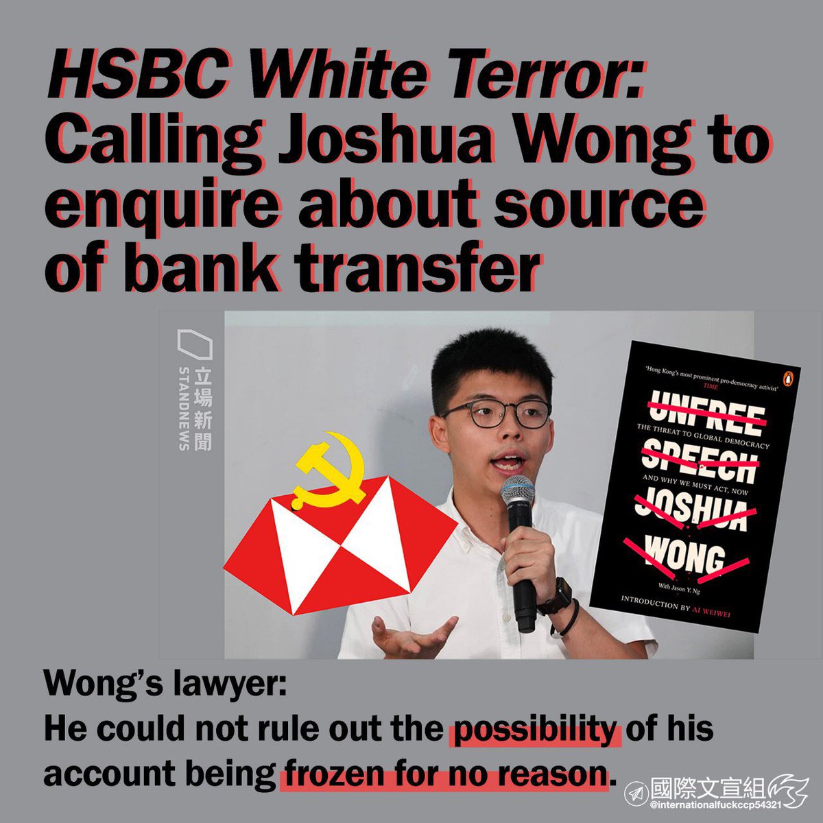 NL_SC_HKG's tweet photo. The draconian #HK #NationalSecurityLaw gives #CCP power to freeze and seize the assets of those they consider to be endangering national security.
#china #ccp #bank #hsbc #creditsuisse #ubs #juliusbar #democracy #finance #asset #joshuawong #diyms https://t.co/IOo76mtsyI