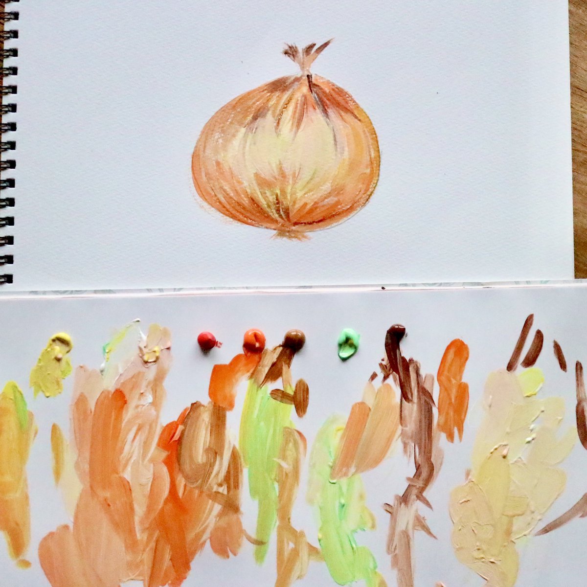 絵画 『玉ねぎ』 日本画(19) 玉ねぎ2 - メルカリ