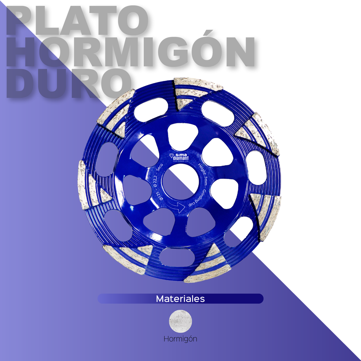 Nuevo disco Plato Hormigón Duro de la gama SIMA DIAMANT

✅ Alta velocidad.
✅ Alta capacidad de eliminación de polvo (uso de aspirador)

Contacta con nosotros:
📞 +34 958 490 410
📩 info@simasa.com

#SIMA #Maquinaria #Granada