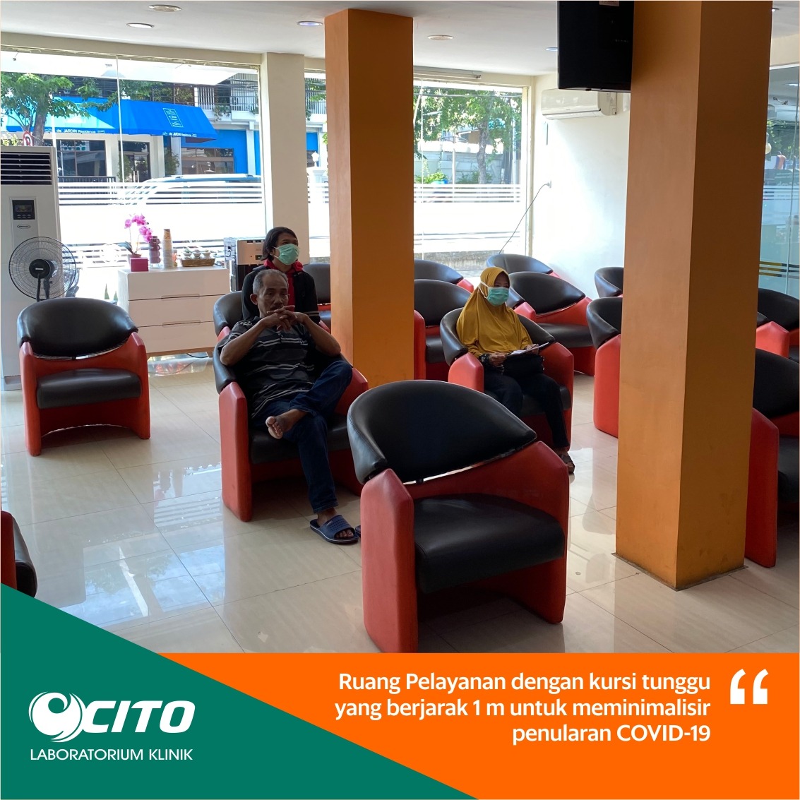 labcito's tweet photo. Laboratorium Klinik CITO telah menerapkan standar pengamanan yang tinggi untuk mencegah penularan COVID-19. Anda tidak perlu khawatir untuk melakukan pemeriksaan kesehatan di tempat kami.

#labcito #citomobileservice  #tipsehat #gayahidupsehat #jagajarak #dirumahsaja https://t.co/Rav1XM2BsN