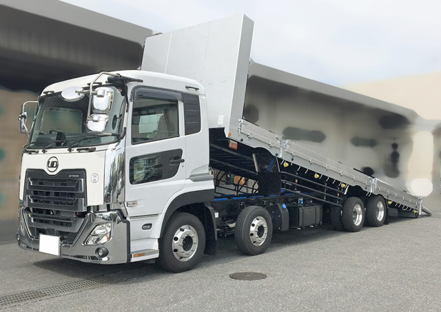 ニッサン ディーゼル クオン 4軸 低床 ヒップリフター 回送車 エアサス