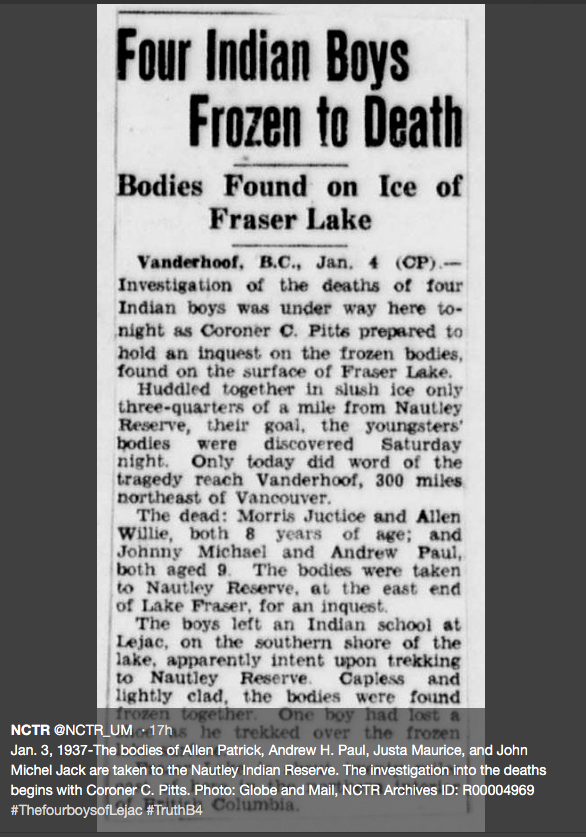 cblackst's tweet photo. Resource 3 #fairness4everyone  Systemic racism excuses colonial inhumanity by dehumanizing First Nations peoples. Some excuse residential schools by saying "people back then didn't know" or "know better." Repeated newspaper reports &amp; gov't records show people knew &amp; knew better. https://t.co/iXpO3GcDGR
