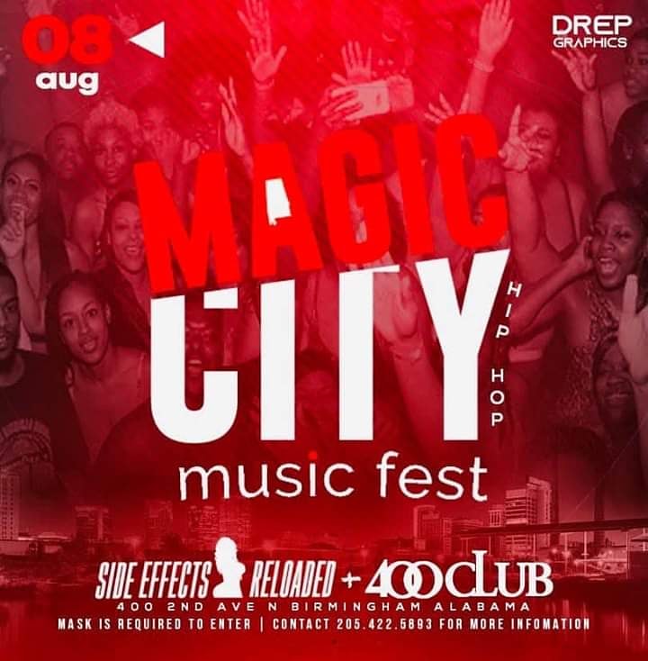 BhamNightLyfe's tweet photo. AUG 8TH MAGIC CITY MUSIC FEST AT SIDE EFFECTS https://t.co/vx8TN8ExMy