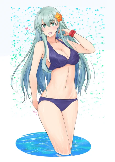 鈴谷はプールではしゃぎたい!
提督!ウォータースライダーもっかいしよ!
#艦これ 