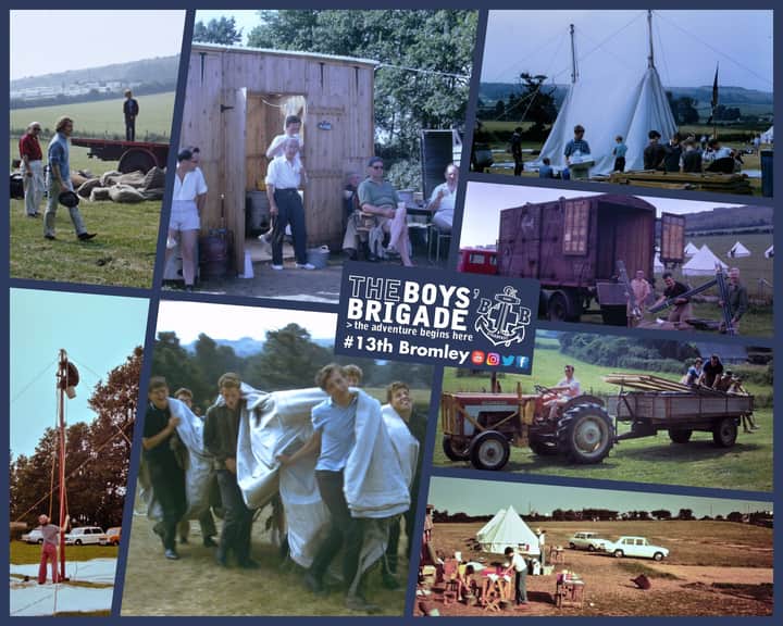 13thBromley's tweet photo. Before #camp can begin a team of staff and older members travel down the week before camp. This is known as the Advanced Party. Anyone who has helped will know it is hard work! We still use the same site today. #BoysBrigade #Team13 #IsleofWight #WhiteCliffBay #Camping #BBcamping https://t.co/Z4R6wxZjMO