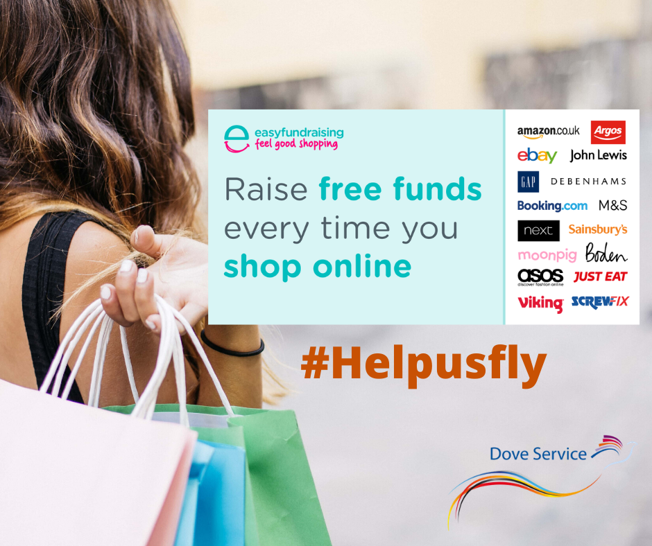 TheDoveService's tweet photo. Did you know you could help The Dove Service raise FREE donations just by shopping via @easyuk? Over 4,000 retailers including Just Eat, Now TV and Audible are ready to give a free donation every time you shop online.
#Helpusfly and sign up & here>> https://t.co/sf2nuOHohe https://t.co/7UqSfRMEA9
