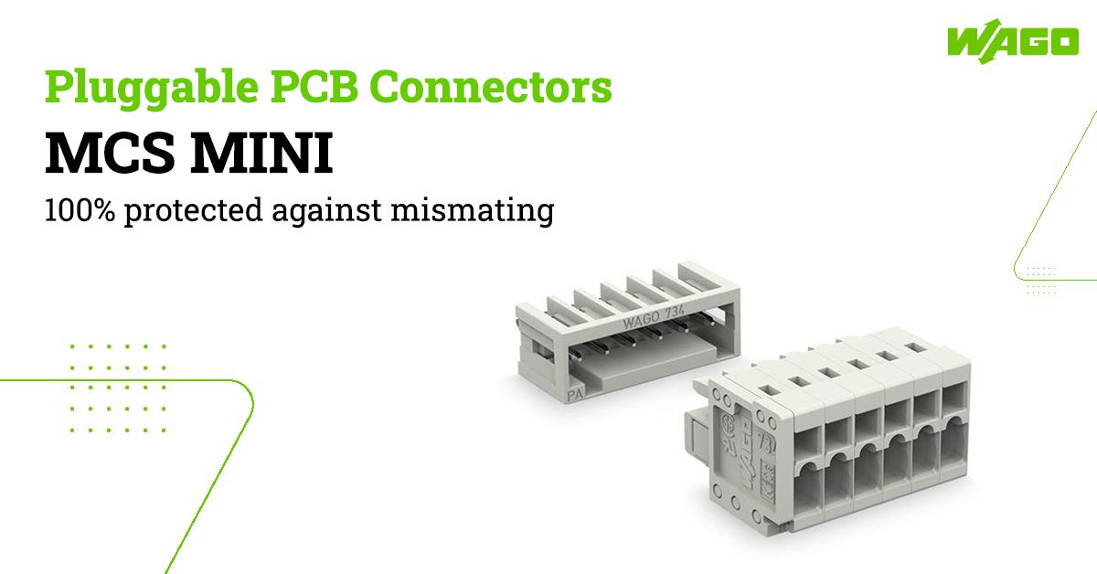 WAGOIndia's tweet photo. WAGO's compact MCS MINI Connectors offers 3.5 mm and 3.81 mm pin spacing for conductors ranging from 0.08 mm2 to 1.5 mm2. Also, Custom coding options are available in the MCS MINI. To know more click: https://t.co/WcqCuMLBKo
#MCSMINI #MCS #TerminalBlocks #MultiConnection https://t.co/6EavHhBS1f