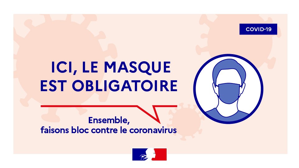 [#COVID19] Depuis le  20 juillet 2020, toute personne de 11 ans et plus doit porter un masque grand public dans les lieux publics clos, en complément de l’application des gestes barrières. Consultez la FàQ relative au port du masque en lieux-clos➡️ bit.ly/30L9Cnx