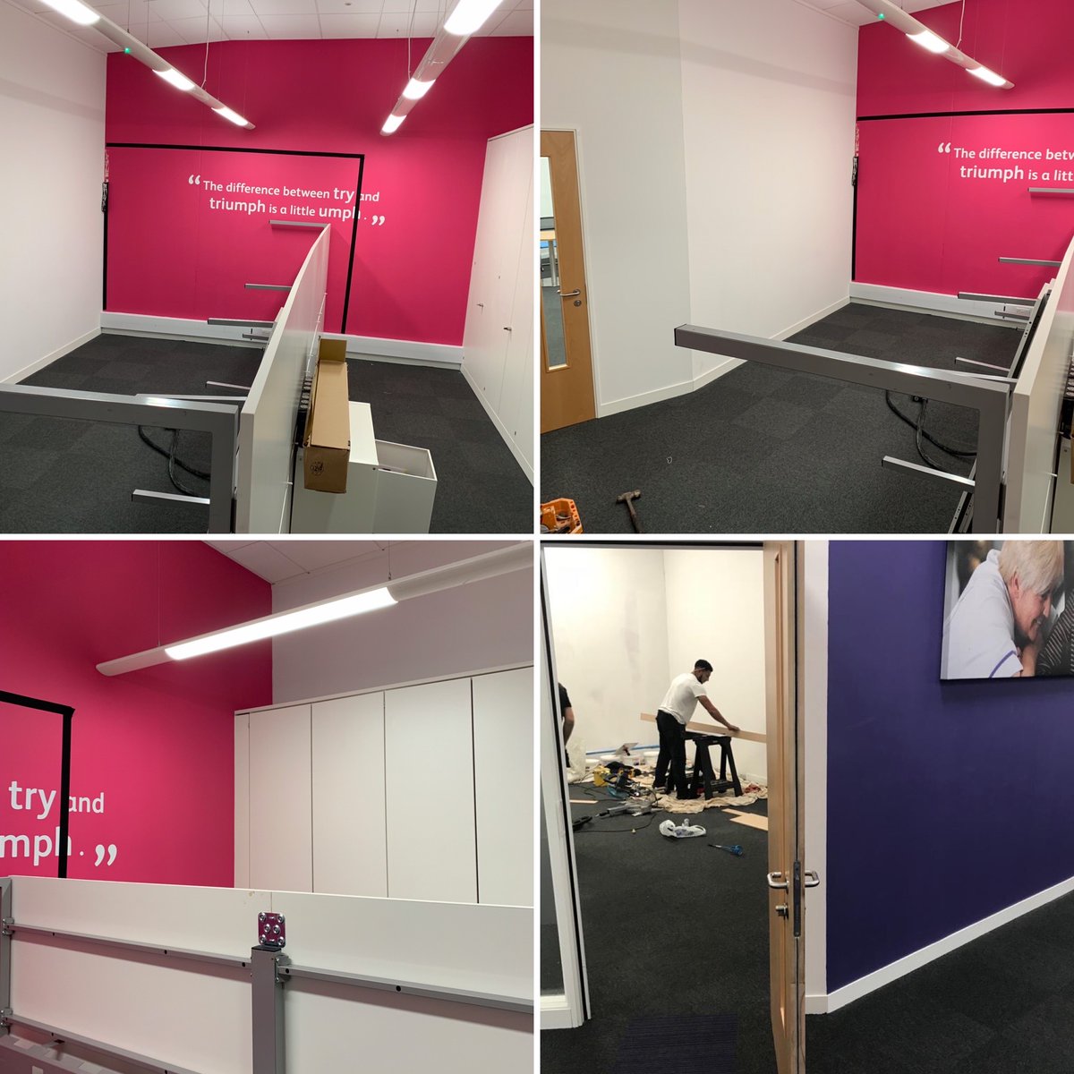 RemsSolutions's tweet photo. Some great little shots here of a refurbishment project we completed a few weeks ago. Converting an office at our clients Headquarters, into a media studio for photography and filming.

For more details, pop over to our website and take a look... https://t.co/VdOOF85Ye6 https://t.co/UrM5Ln9XAC