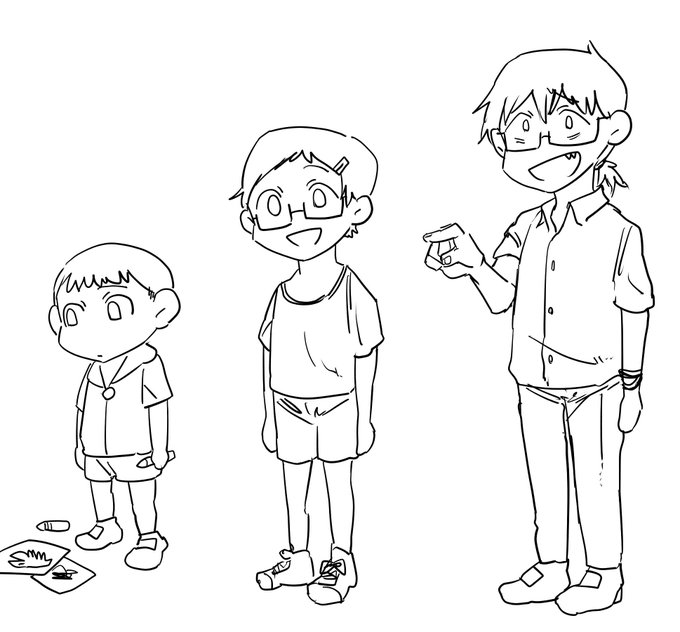 自分の成長を絵にしてみました。
1枚目 保育園・小学生・中学生
2枚目 高校生・就職/趣味
3枚目 出会い・無職・現在 です。
保育園から現在を比べると、
人間どう成長していくか自分でも分からないんだなぁと感じました。 