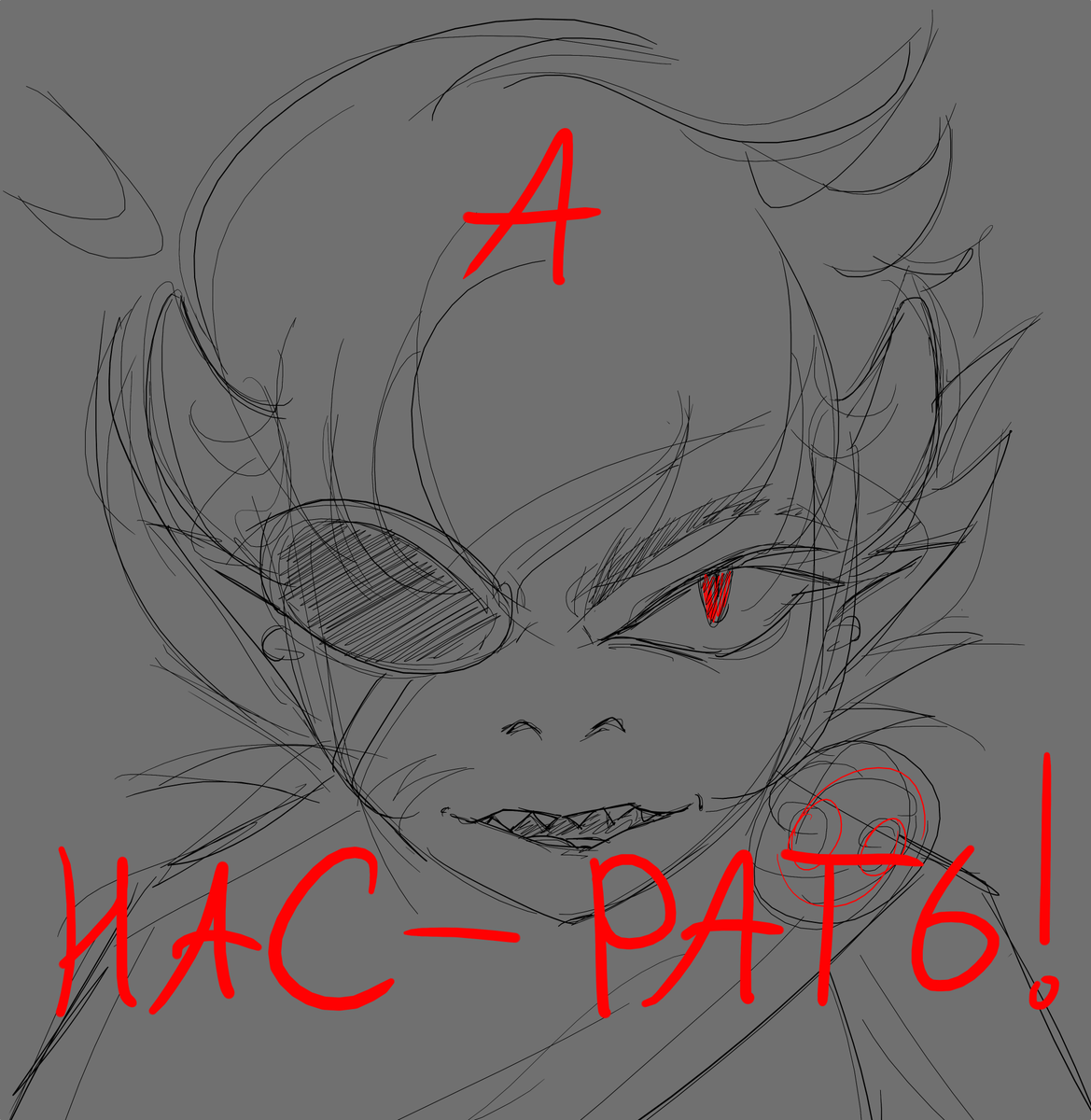 Юмор.

#homestuck #homestuck2 #karkat #janecrocker #sketch #doodle