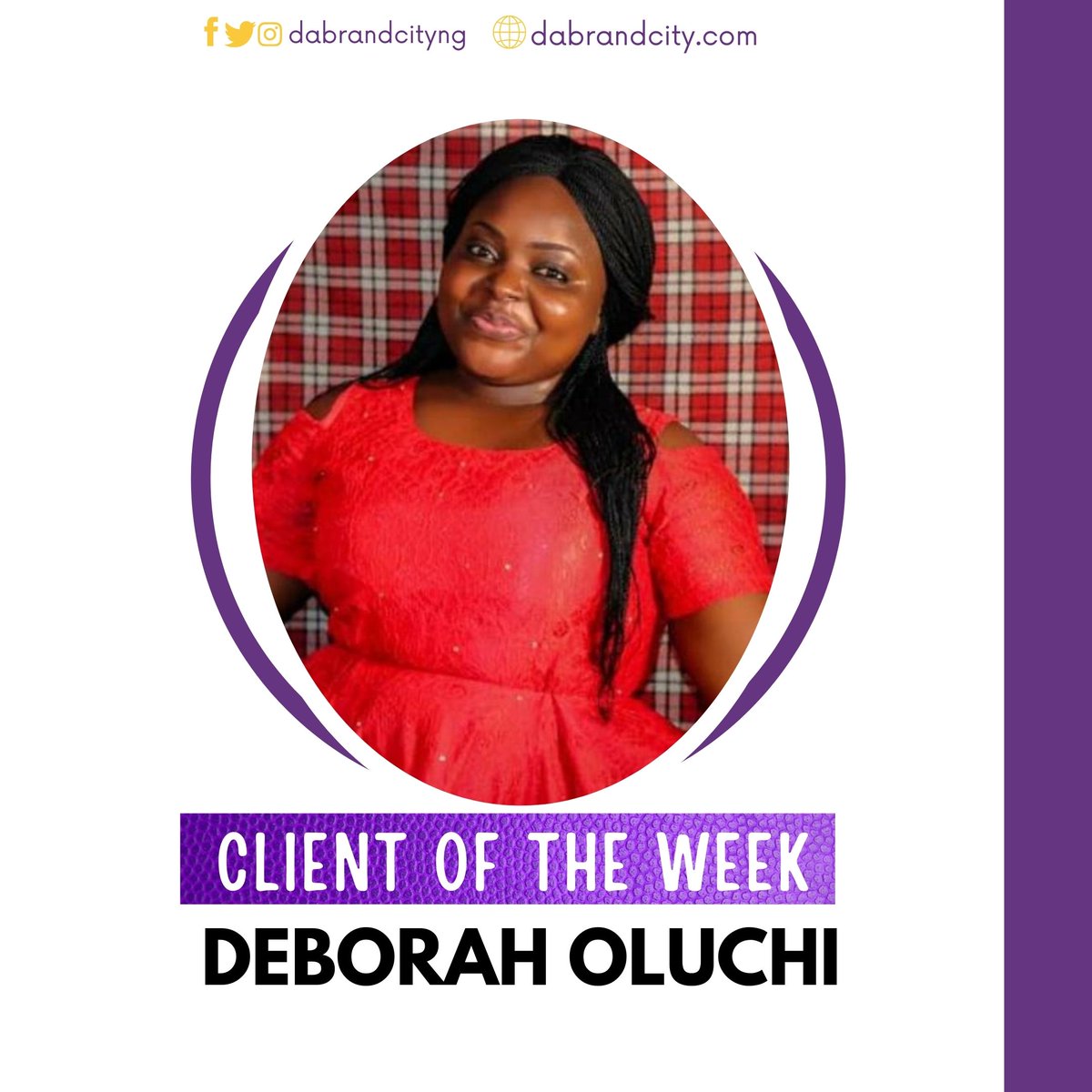 DabrandcityNG's tweet photo. Here's our client of the week.
.
Deborah Oluchi
.
Thank you for supporting our brand.
.
#brandagency
#brandpalace
#brandingfirm
#BBNaijia
#entrepreneur
#smallbusinessowners
#woodberry
#startups
#clientoftheweek
#dabrandcityng https://t.co/5mMFq8kBSN