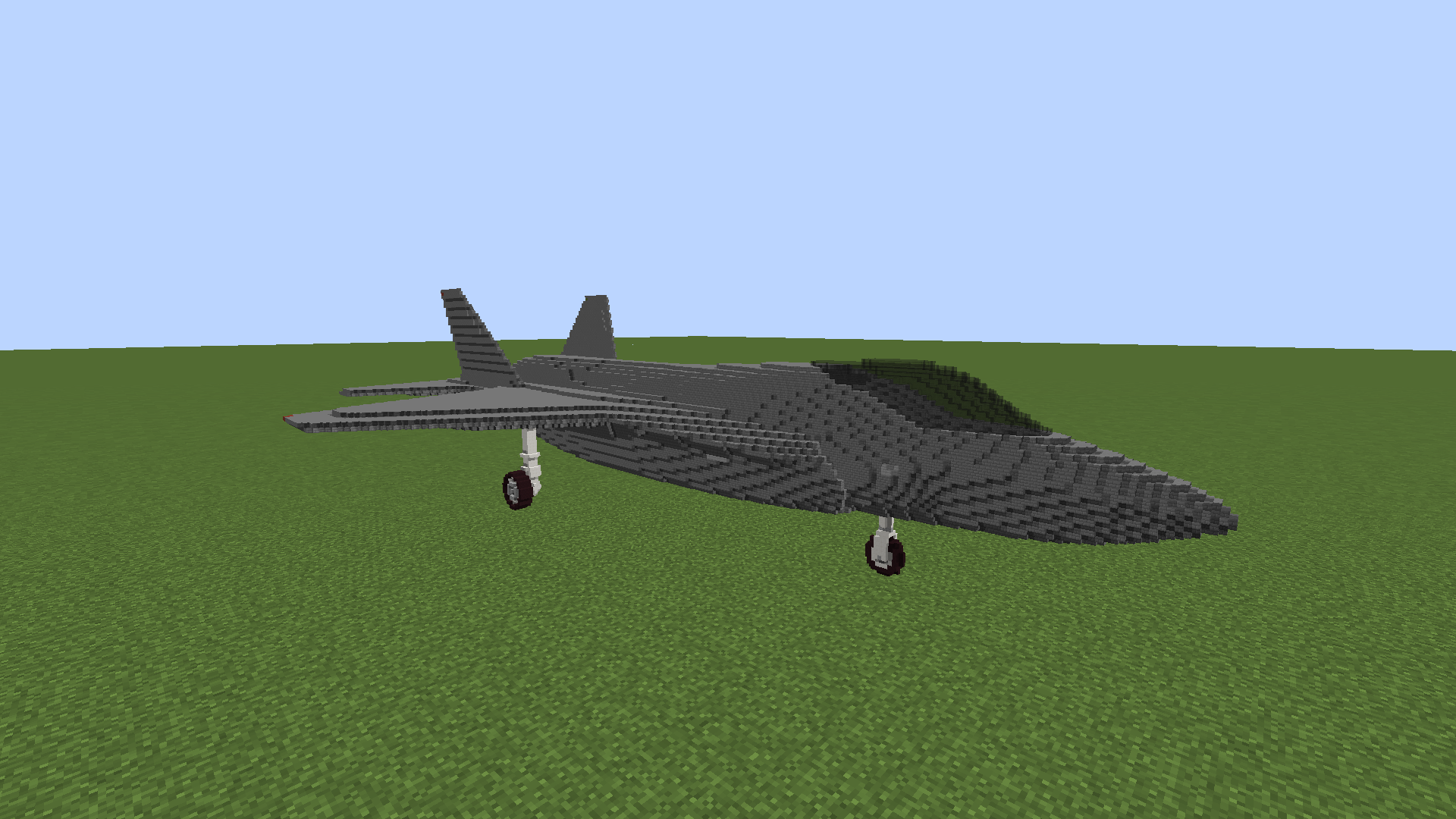 Burning Zuiun F35 モドキ マインクラフト軍事部 Minecraft軍事部 Minecraft建築コミュ 空母を建造しようとしたところ艦上戦闘機がないことが判明したため制作 尾翼の形状が本家とは異なるためモドキ T Co Gatmnztk8l Twitter