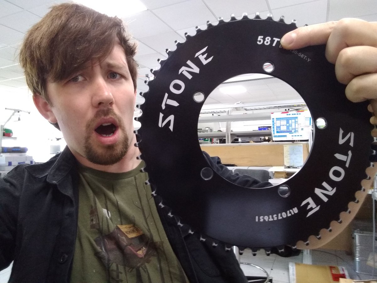 gregmelia's tweet photo. Time trial cyclists are very shallow, they judge you by the size of your ... chainring.
#ChainringExpansionTherapy #TT #VitalStatistics #HowBigIsYours https://t.co/V0gqddSbyv