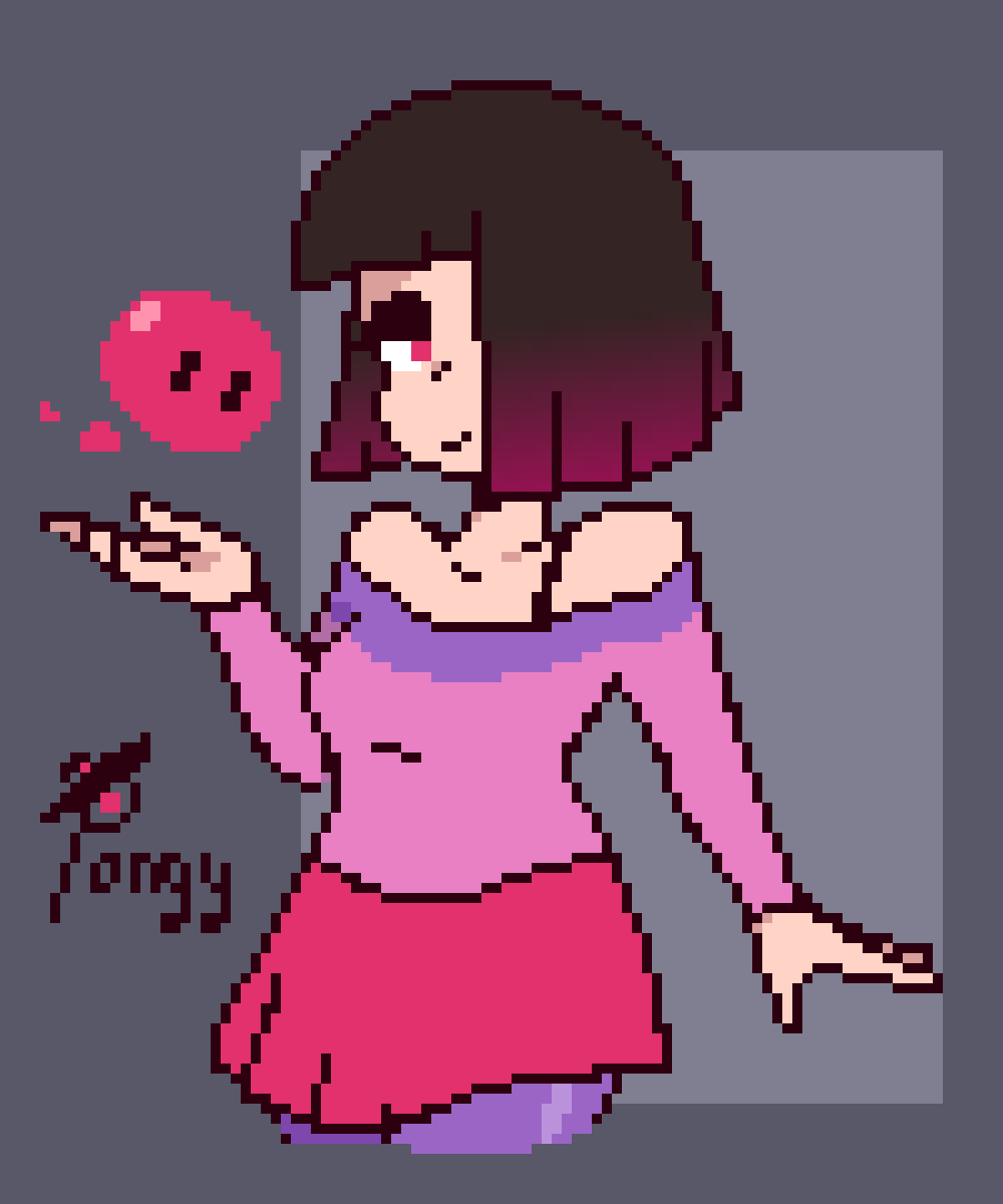 Aged up Betty Noire (17-18 y.o.) #undertale #glitchtale #ArtistOnTwitter #f...