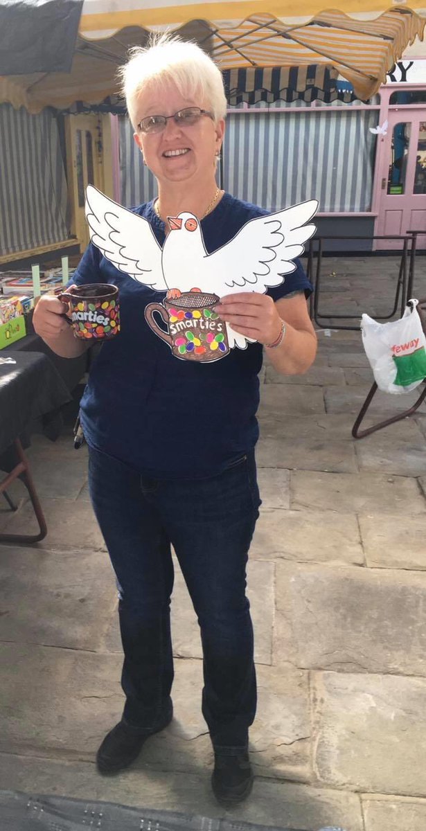 DovesofH's tweet photo. Thanks for supporting #dovesofhope #communitytogether #local #shoplocal Abergavenny Market #smarties #mug https://t.co/DauceiKO3s